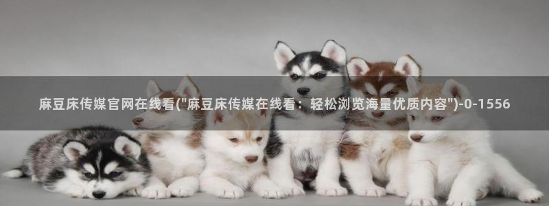 m麻豆传媒官网：麻豆床传媒官网在线看(\